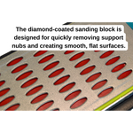 Diamond Articulator Sanding Block For Removing Support bumps on printed models