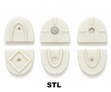 Diamond Articulator plastic base spit cast mount plates magnet clip articulator