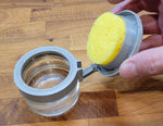 Diamond Brush Spa - Porcelain Sponge Jar